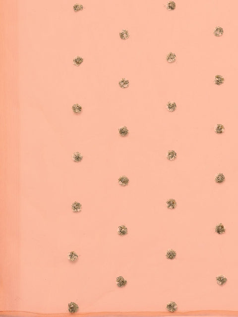 Red full sleeve cotton kurta with  pant and brocade dupatta