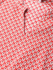 Women Red & Maroon Printed Kurta with Palazzos