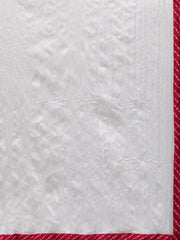 Rani Pink Leheriya printed kurta & pallazo with solid off white crinkled dupatta