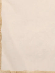 Nayo Women Cream & Gold Straight Ethnic Motifs Printed Kurta And Palazzos Set