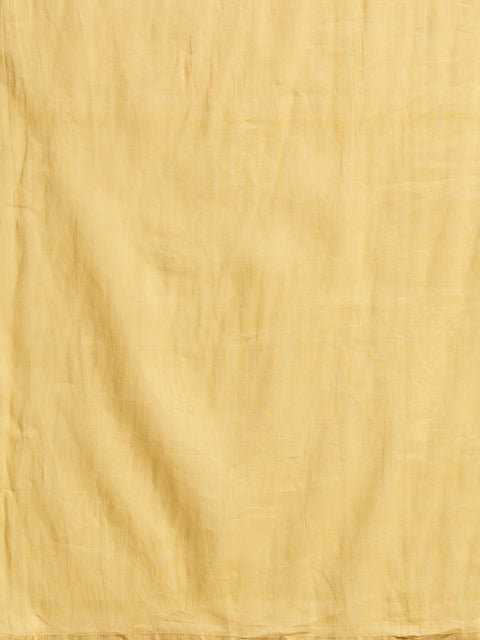 Nayo Women Yellow & Brown Straight Ethnic Motifs Printed Kurta And Palazzos Set