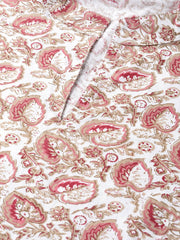 Nayo Women Off white & Beige Straight Floral Printed Kurta And Palazzos Set