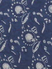 Women White Printed Saree with Solid white 3/4th Sleeve bell sleeve blouse