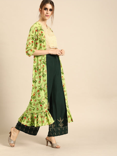 Nayo Women Longline Front Open Tired jacket