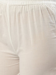 Women Yellow Three-Quarter Sleeves Flared Kurta and Palazzo set