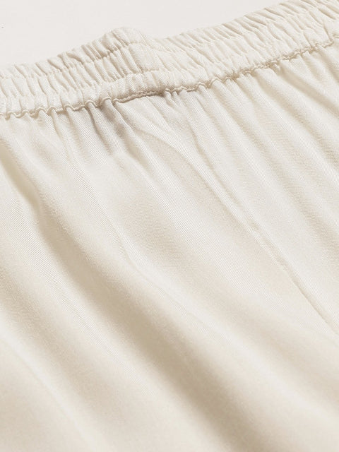 Women Off-white Falred Sharara