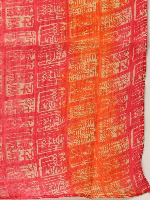 Women Black & Pink Solid Kurta with Trousers & Dupatta