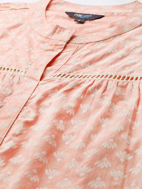 Women Pink and white Tunic