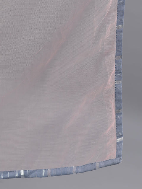 Women Light Grey Solid Solid Round Neck Cotton Maxi Dress