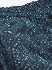 Womens Indigo Printed Night Suit