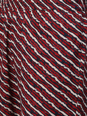 Women Navy Blue Three-Quarter Sleeves Anarkali Kurta With Palazzo and pockets