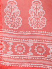 Women Pink Printed Kurta Set With Plazo & Dupatta
