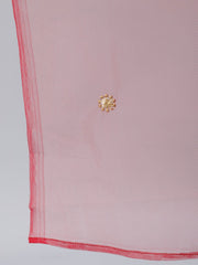 Women Red Straight Kurta With Plazo & Sequened Dupatta