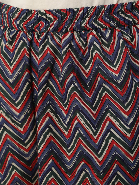 Women Multi Floral Printed Flared Kurta with Palazzo Dupatta