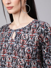 Women Multi Ethnic Printed Kurta With Palazzo And Dupatta