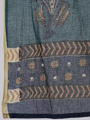 Women Green Floral Printed Anarkali Kurta With Trouser And Dupatta