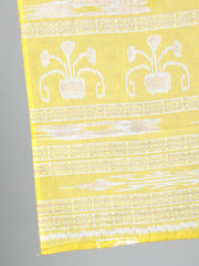 Women Lime Green & Gold Floral Printed Straight kurta with Plazo & Dupatta