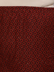 Women Plus Size Black Printed Straight Kurta With Plazo & Dupatta